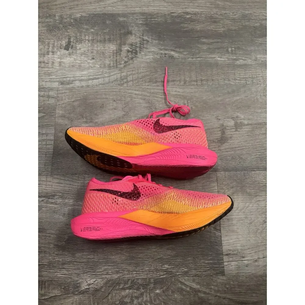 Nike ZoomX Vaporfly Next% 3 Hyper Pink Laser Orange Men's Size 8 DV4129-600